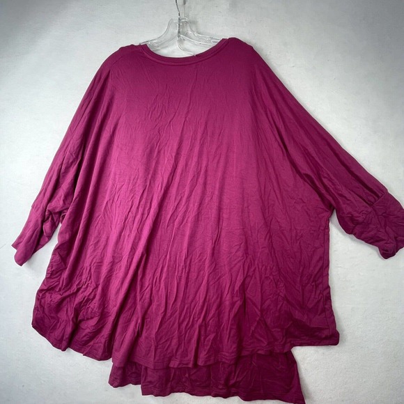 Soft Surroundings Womens Plus Size 1X Layered Purple Stretch Longline Tunic Top - Picture 8 of 11